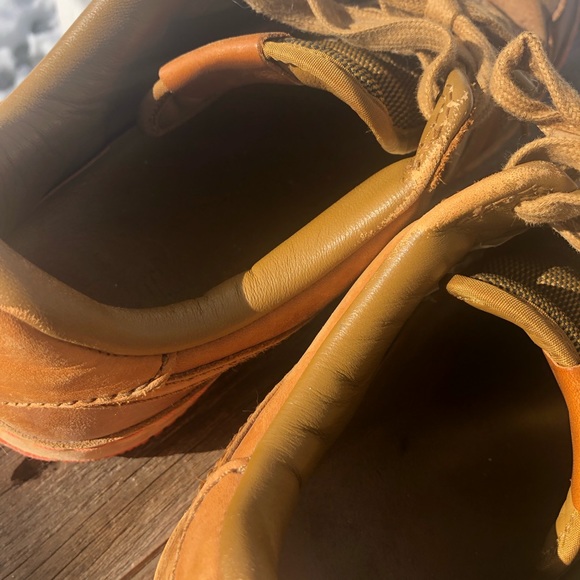 Nike Air Force 1 Insideout 312486-271 Men's Brown Leather Shoes maple / mango - Picture 3 of 14